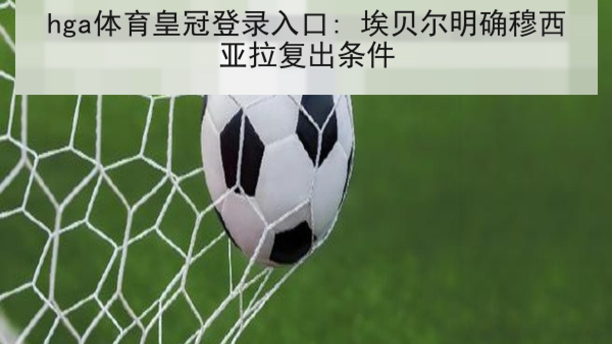 hga体育皇冠登录入口: 埃贝尔明确穆西亚拉复出条件